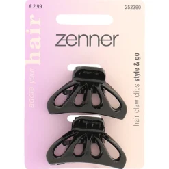 Haarklem Zwart 2 stuks^Zenner Outlet