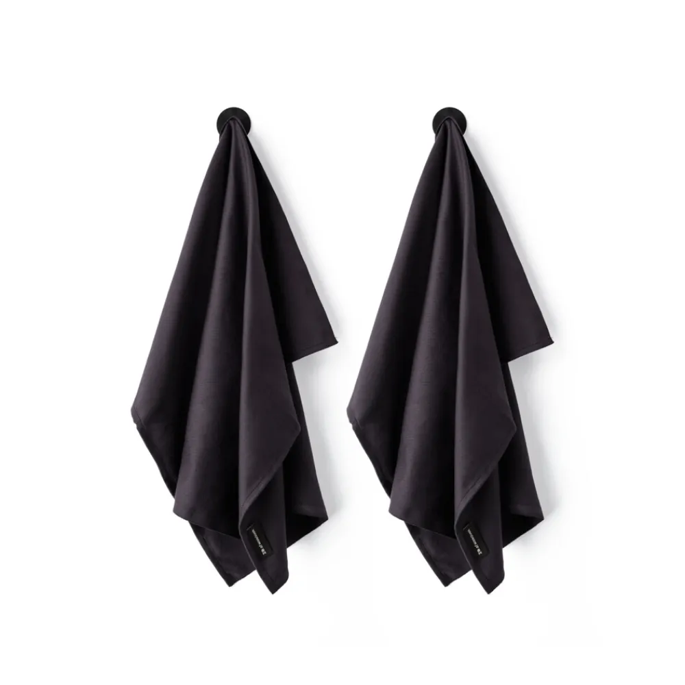 Afwasdoek Gerecycled Katoen Antraciet 2 stuks^ZO Sale