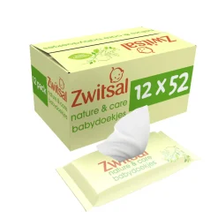 Babydoekjes Nature & Care 12x52 = 624 stuks^Zwitsal Hot