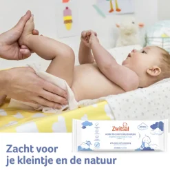 Babydoekjes<Zwitsal Water & Care Babydoekjes 12x75 = 900 stuks