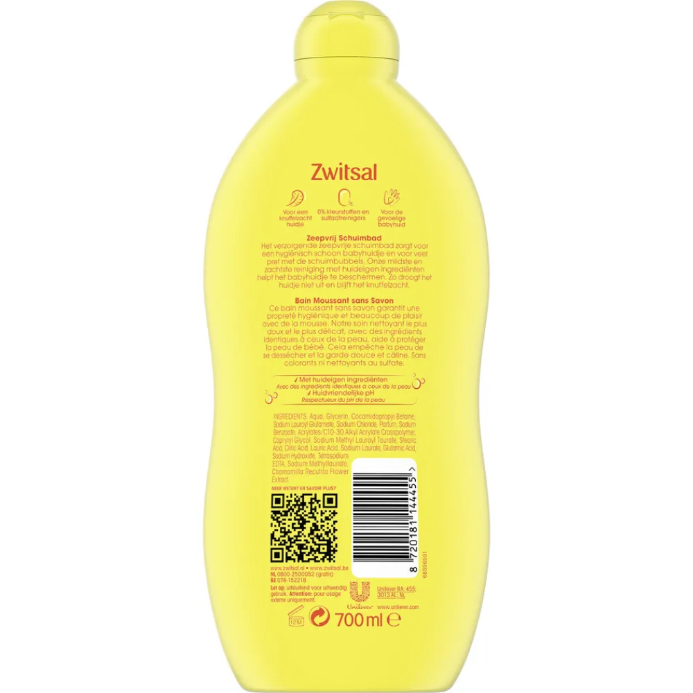 Zeepvrij Schuimbad 700 ml^Zwitsal Hot